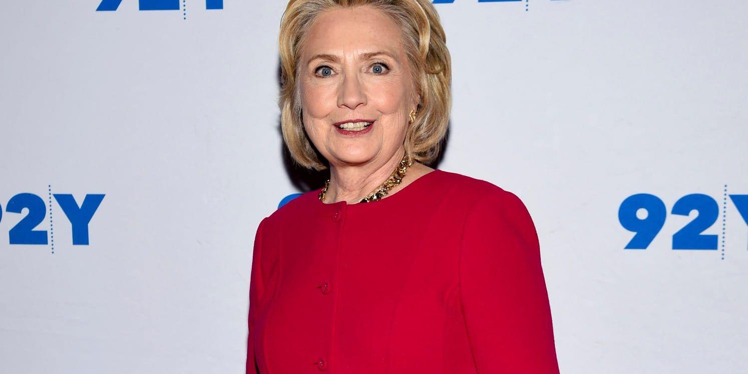 Hillary Clinton vid ett framträdande i New York i oktober.