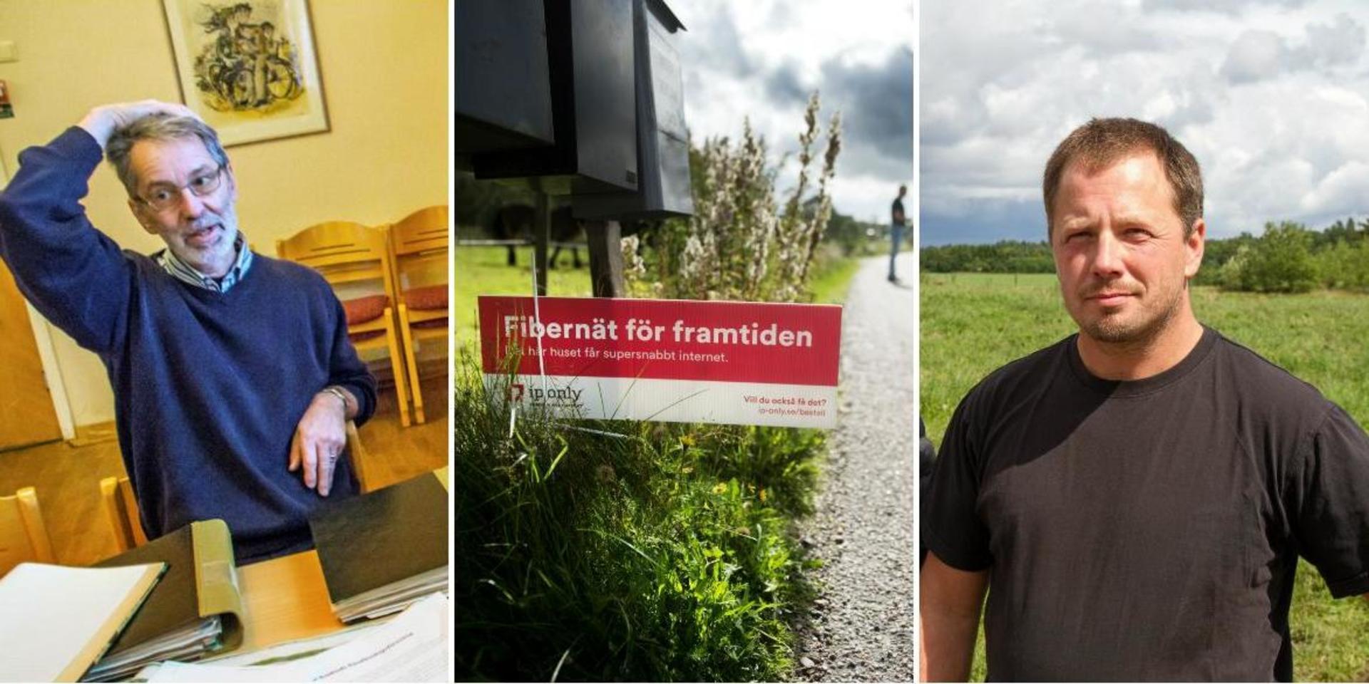 Lars Ingemarson och Stefan Sunnegård tillhör dem som blivit uppringda av påstridiga telefonförsäljare från Ip Only som vill sälja in ett nytt avtal för fiberinstallation. ”Känns som bondfångeri”, säger Lars Ingemarson.