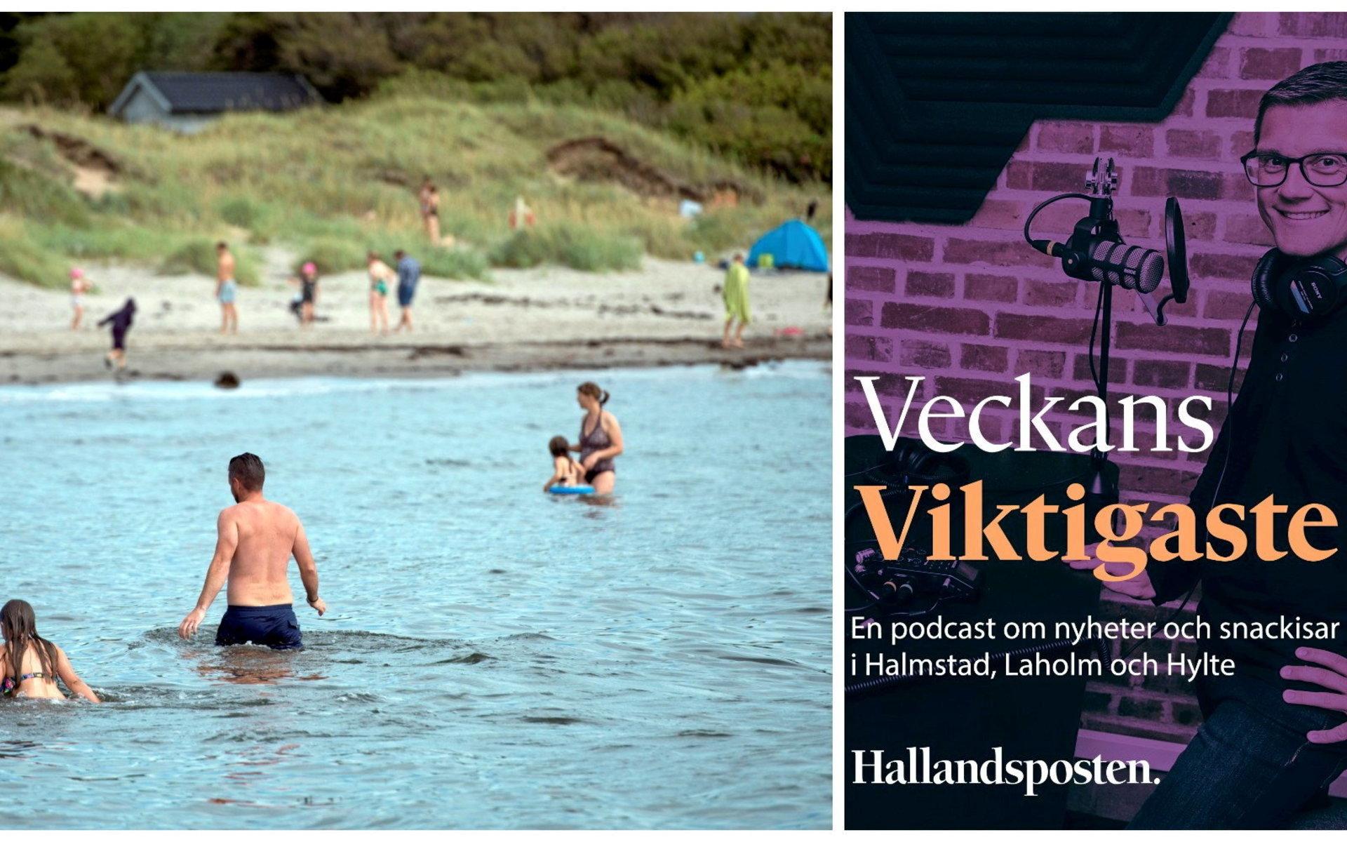 Avsnitt 34 av podden Veckans viktigaste handlar om badplatser runt om i Halmstad.