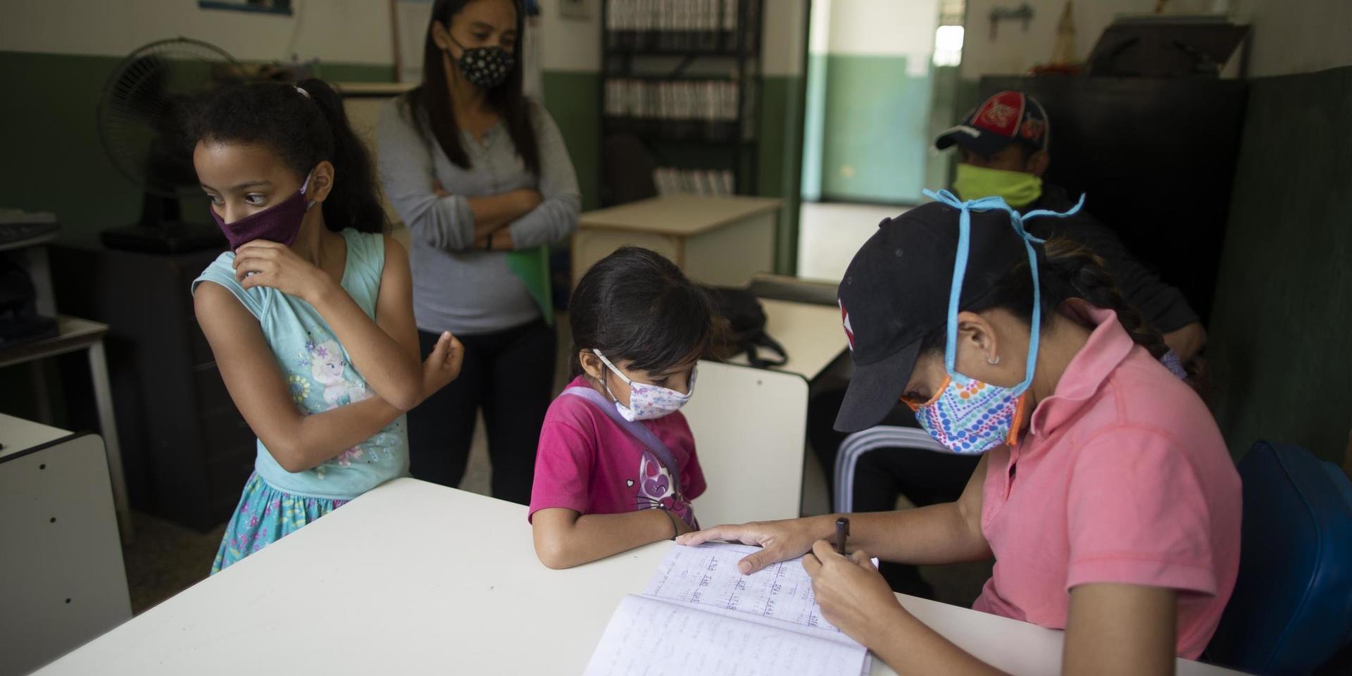 Skolbarn i Venezuela ska få matstöd från WFP. Arkivbild.