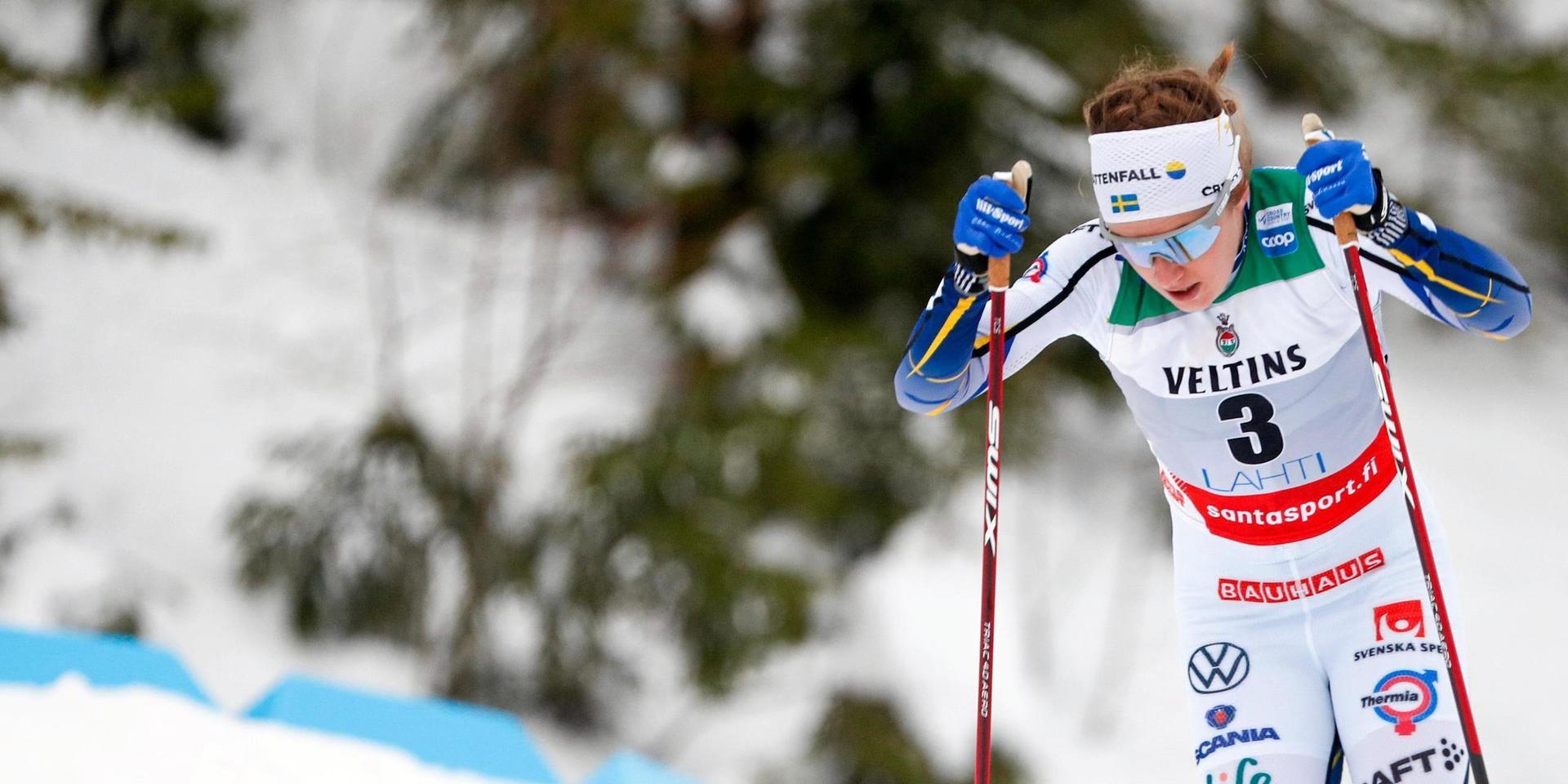 Ebba Andersson har stora förhoppningar på sig om medalj i Oberstdorf.