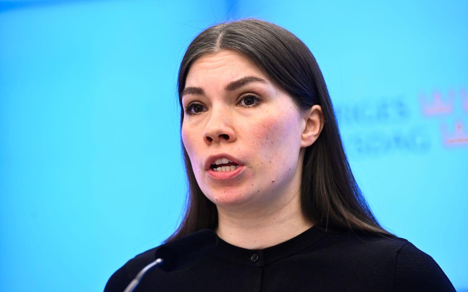 Annika Hirvonen, gruppledare i riksdagen för Miljöpartiet, tror inte på en snar lösning för kvittningssystemet. Arkivbild.