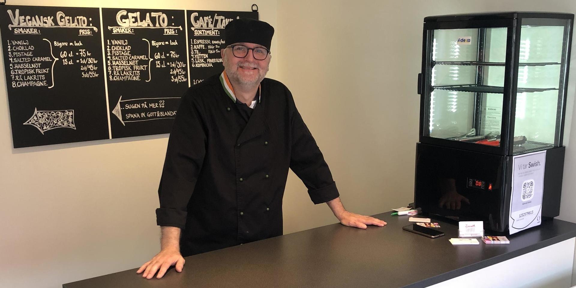  Mikael Zancotti hoppas kunna nå framgång med sin nya glassbar.