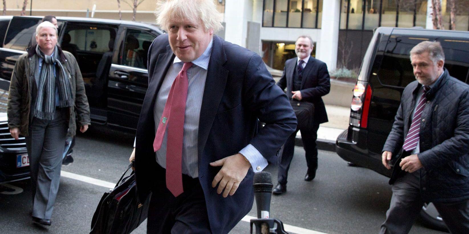 Storbritanniens utrikesminister Boris Johnson vill att Donald Trump ska känna sig välkommen. Arkivbild.
