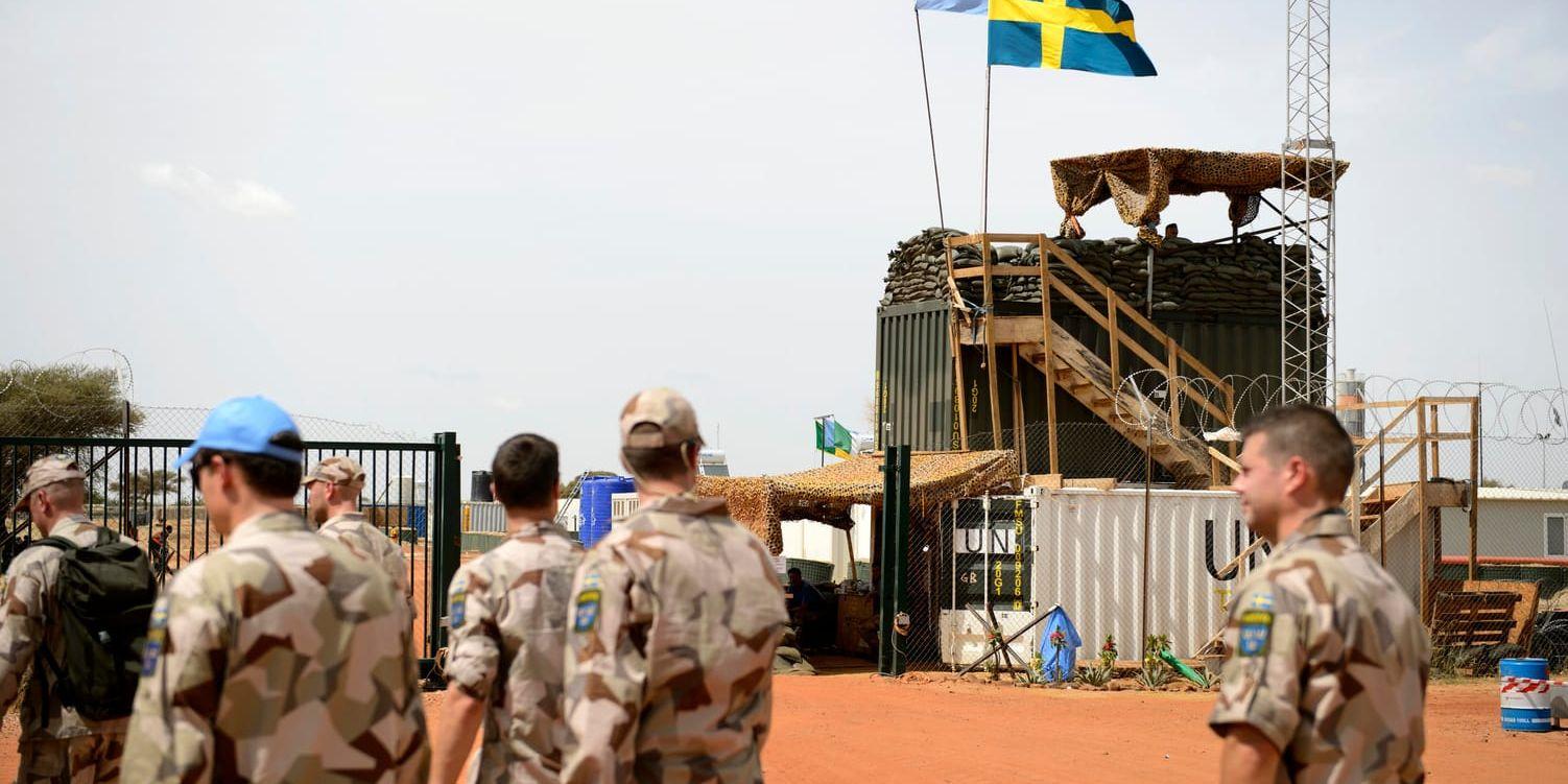 Svenska Camp Nobel i Timbuktu lyder under FN:s insats i Mali. Arkivbild.