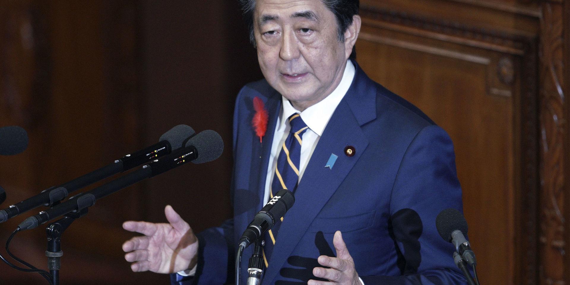 Japans premiärminister Shinzo Abe sätter rekord på onsdag. Arkivbild. 