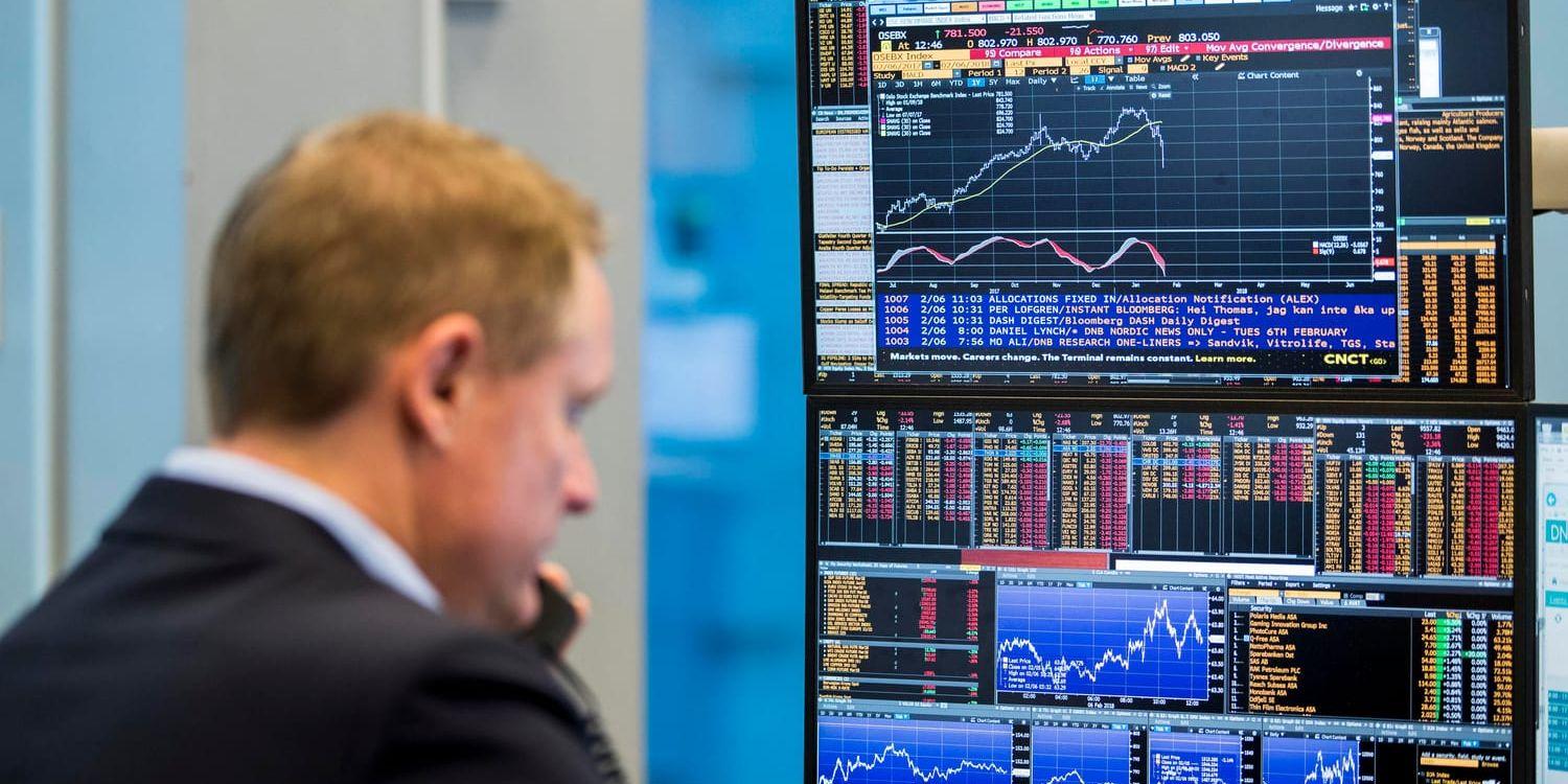 Stockholmsbörsens OMXS-index gick ner på veckans första handelsdag. Arkivbild.