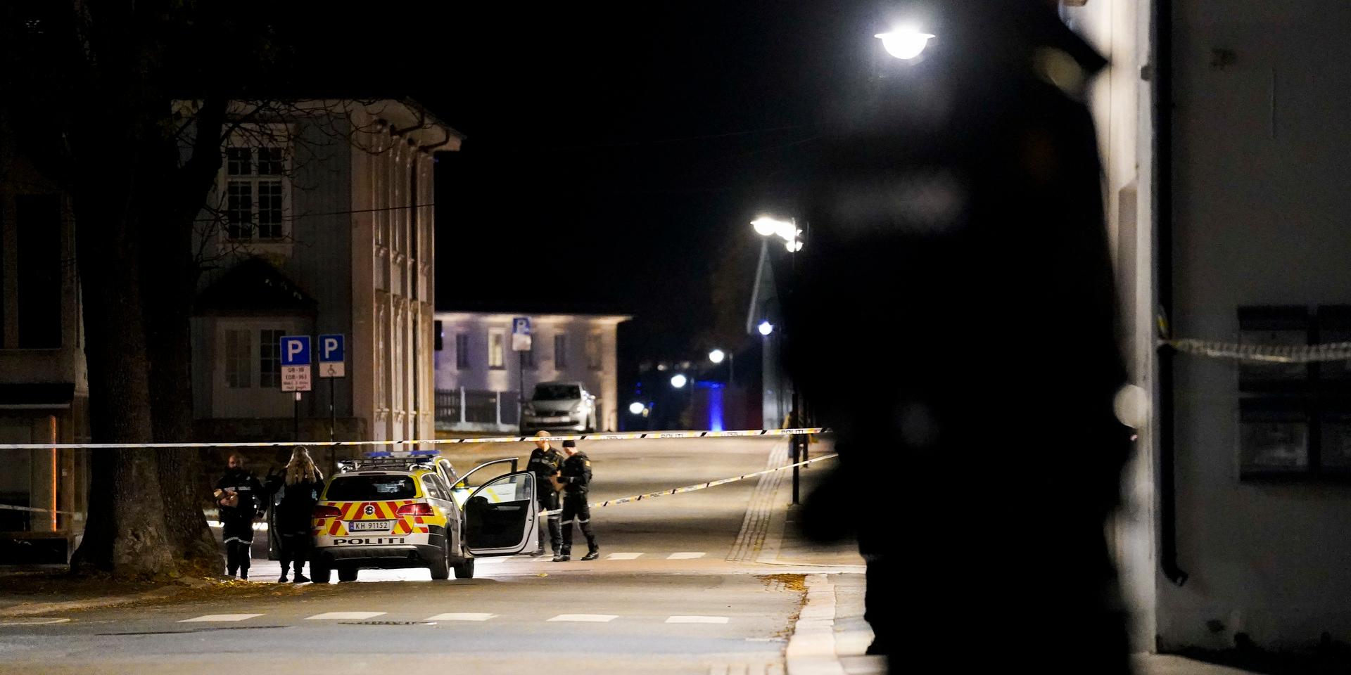 Fem personer har dödats och två har skadats av en man med pilbåge som angripit människor i Kongsberg.
