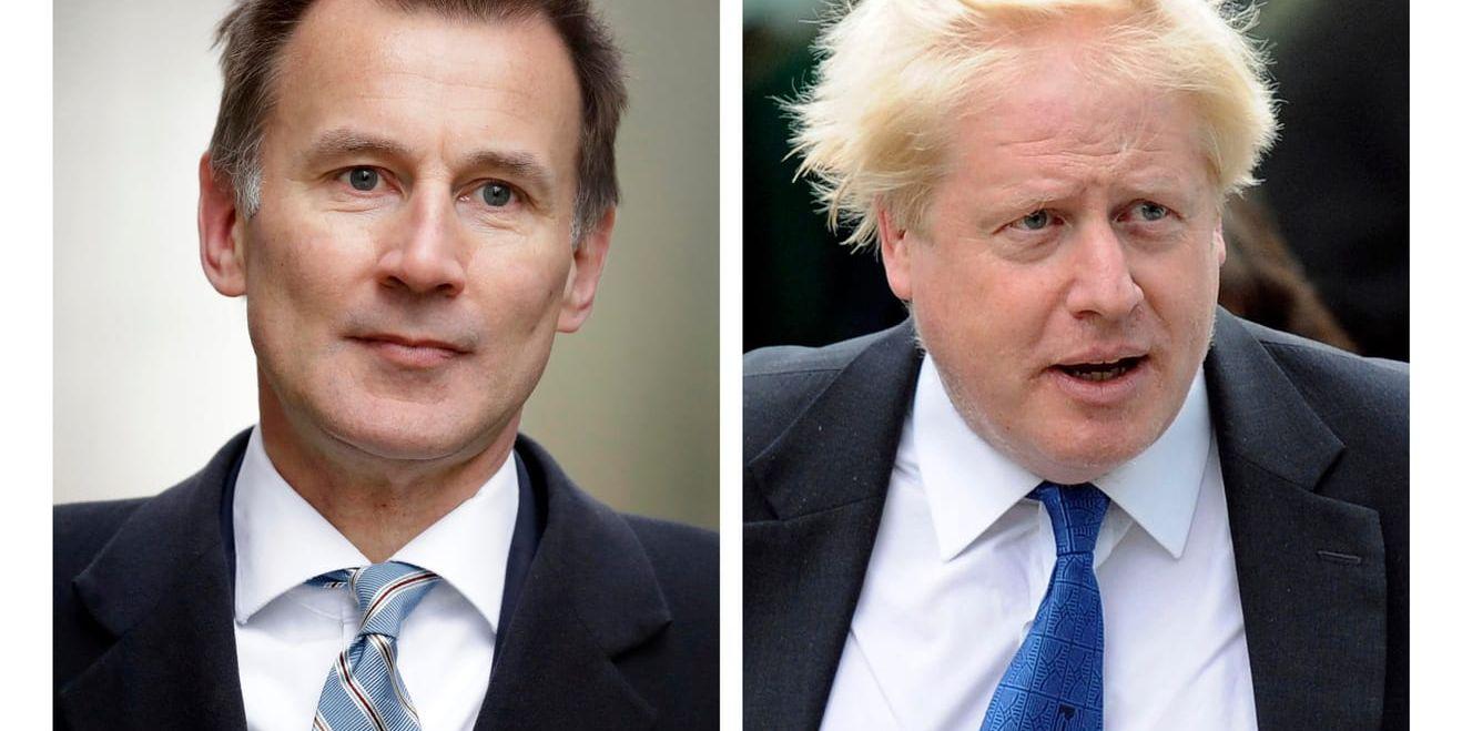 Det blir utrikesminister Jeremy Hunt som ställs mot Boris Johnson i slutstriden om partiledarposten.