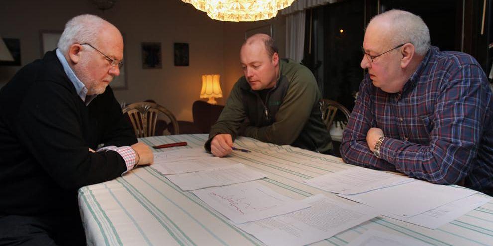 Arga husbehovsfiskare, Frank Johansson, Martin Bruhn och Björn Persson.