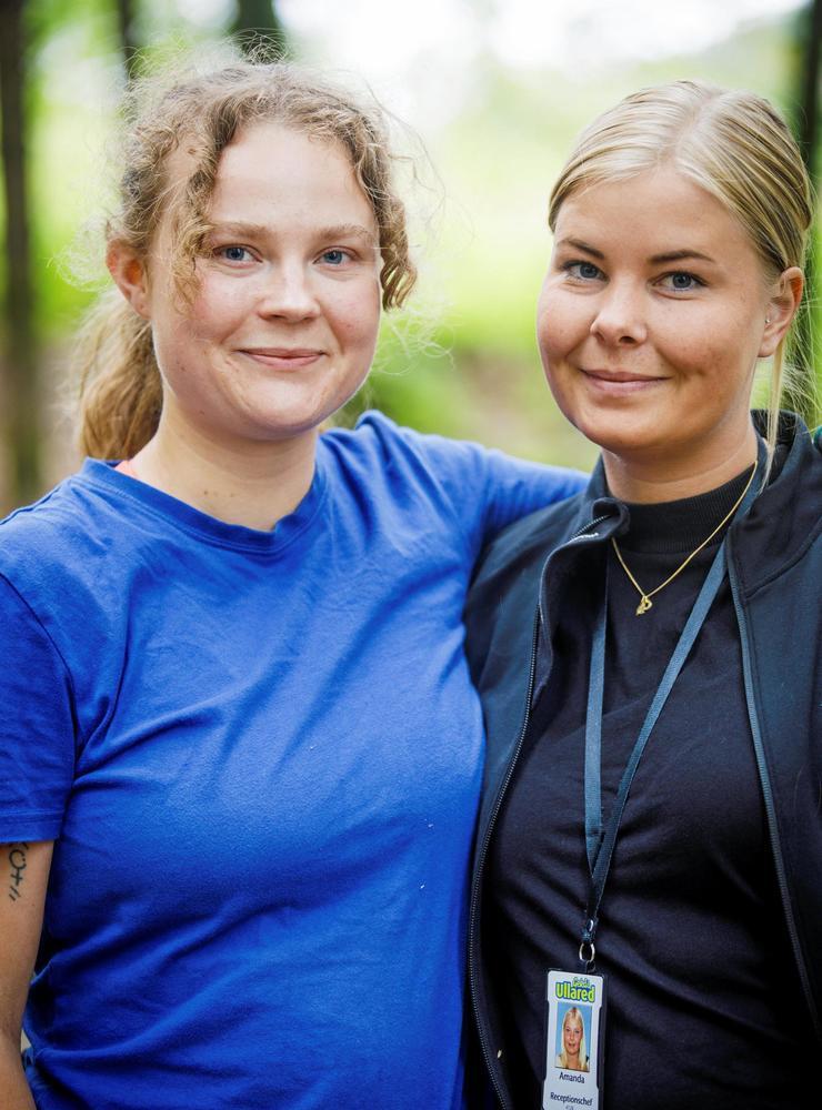 Lisa Lilja till vänster och Amanda Carlsson till höger.