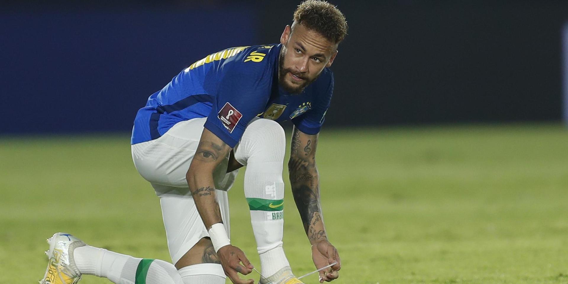 Neymar under 2–0-segern i VM-kvalmatchen mot Paraguay natten mot onsdagen svensk tid.