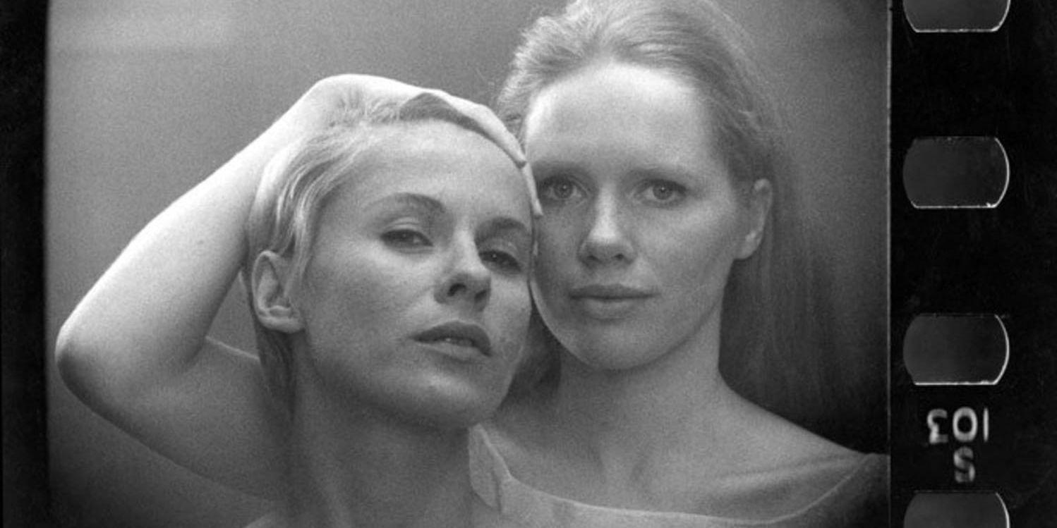 Bibi Andersson och Liv Ullmann var två av många kvinnor i Ingmar Bergmans liv. Förutom att de spelade i flera av hans filmer, bland annat i "Persona" (1966), så hade båda två också längre förhållanden med Bergman. Pressbild.