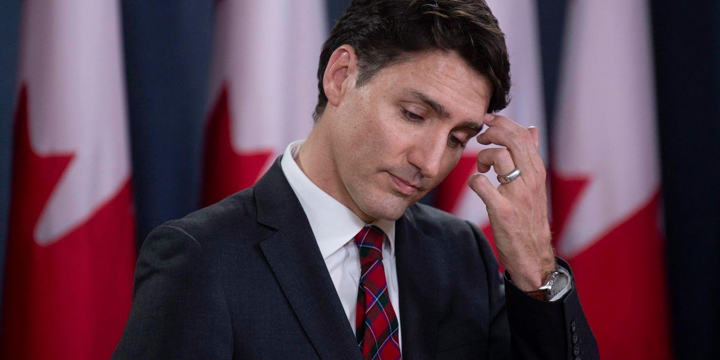 Kanadas premiärminister Justin Trudeau anklagar Kina för att tillämpa sina lagar godtyckligt. Arkivbild.