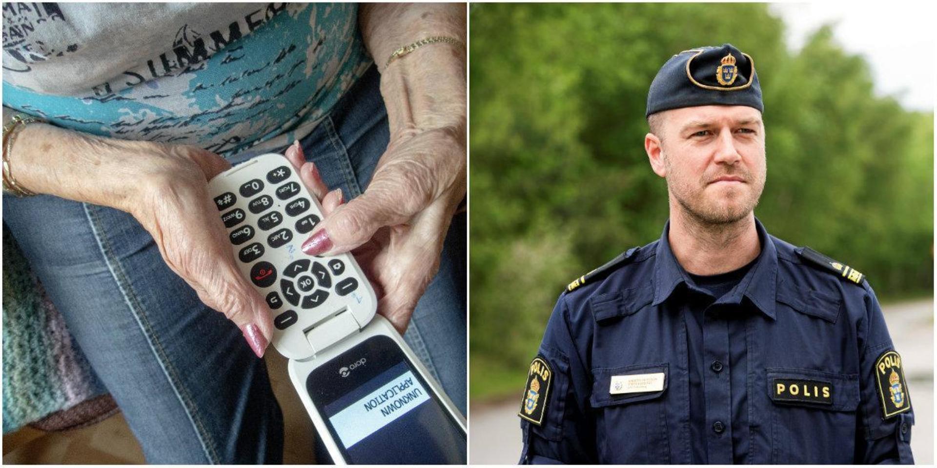 Anders Persson är stationsbefäl på polisen i Falkenberg och vill återigen varna för bedrägerier mot äldre. ”Personal från banken ringer aldrig upp och ber om personliga koder”. (Bilden till vänster är en arkivbild och har inget med den aktuella händelsen att göra).