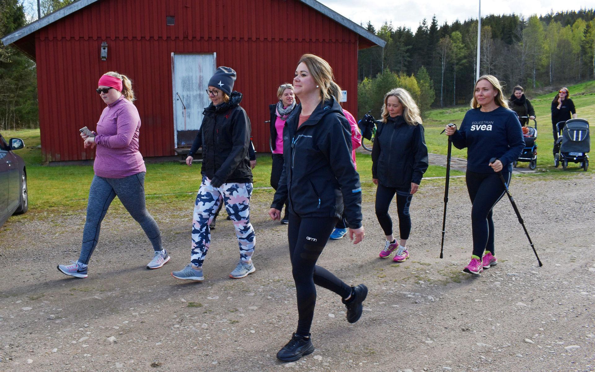 Under tisdagens motionslopp vid Hultagärdesbacken i Torup deltog 35 kvinnor.