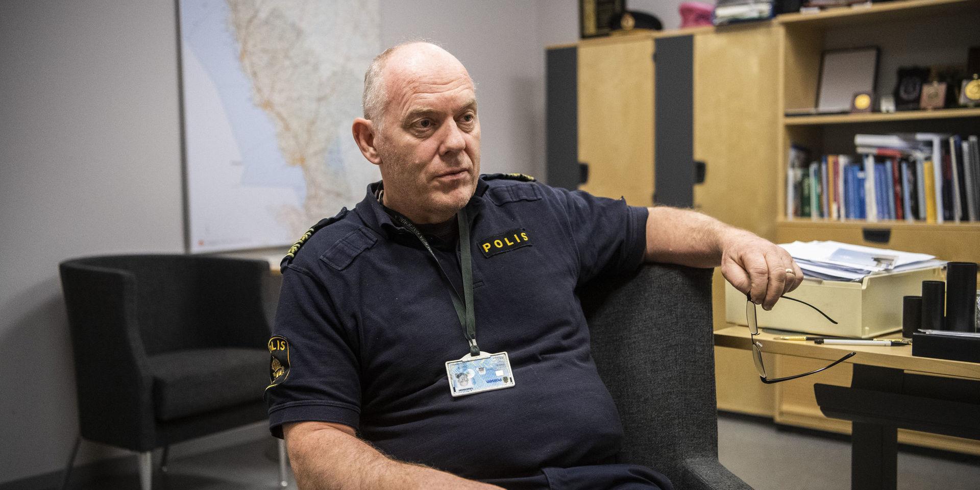 Mats Palmgren, polisområdeschef i Halland. Bilden är tagen vid ett annat tillfälle.
