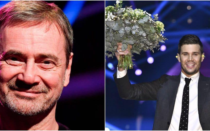 Christer Björkman har lett flest säsonger av det 15-år gamla Inför Eurovision. Robin Bengtsson tävlar för Sverige i år. Bilder: TT.
