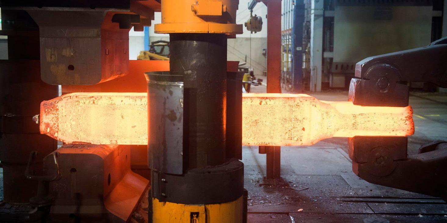 Driftstörningar drar ned svensk stålproduktion i februari. Arkivbild.