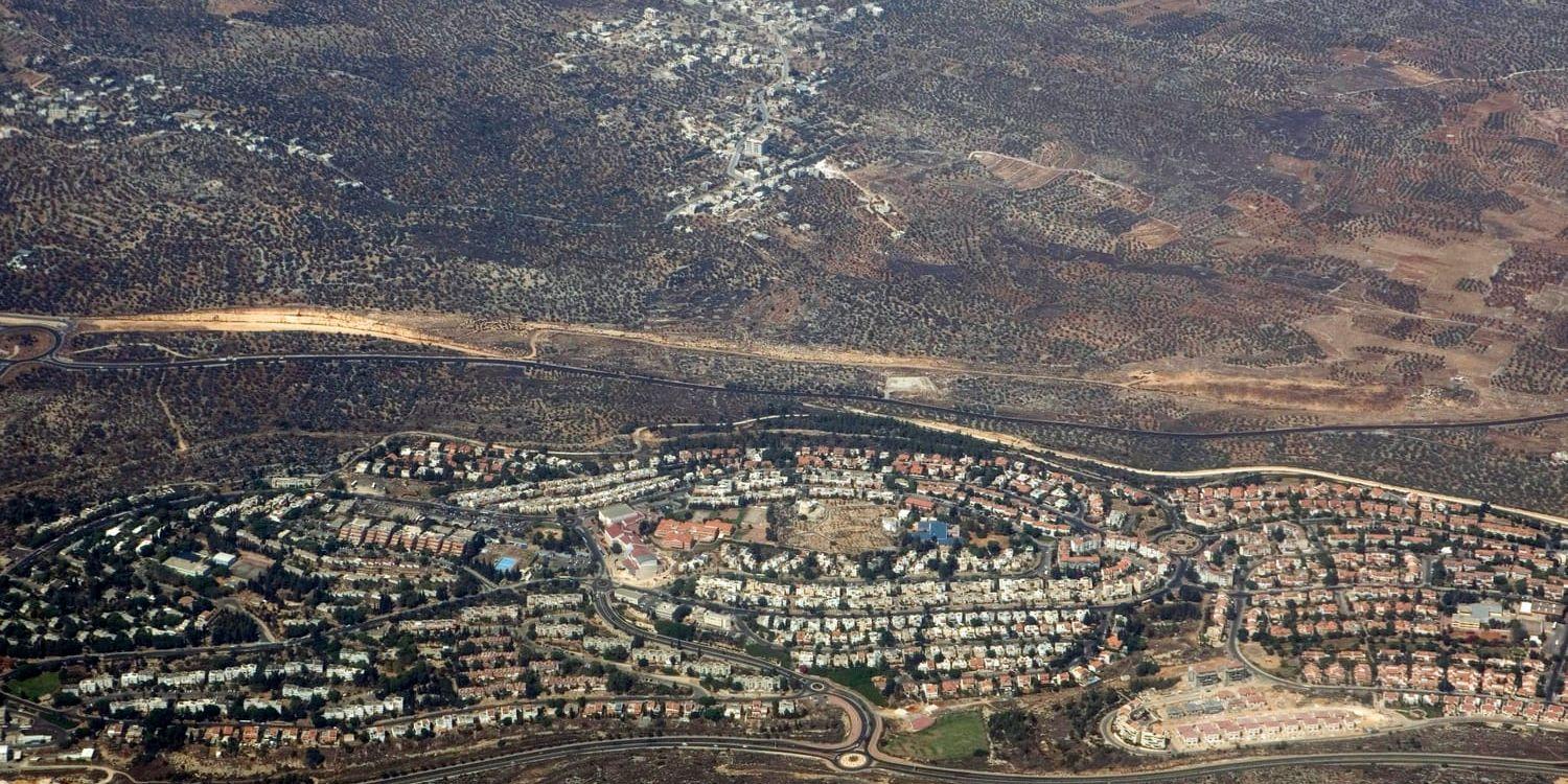 Israel har gett klartecken för drygt 2 000 nya bosättningar på Västbanken. Arkivbild.