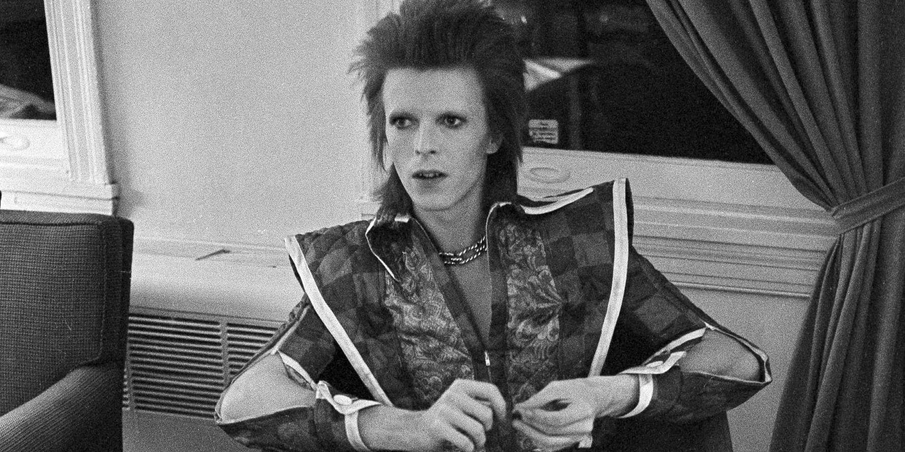 David Bowie som Ziggy Stardust 1972. Arkivbild.