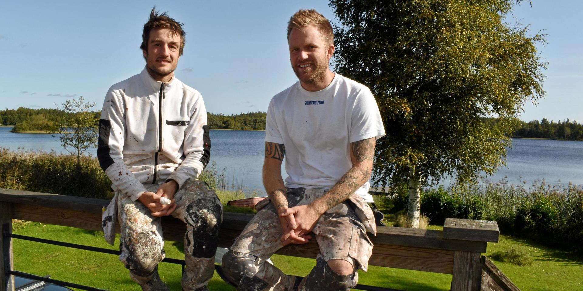 Anton Peyronsson och Martin Peyronson driver måleriföretaget Bröderna Peyronson. De har utsetts till årets unga företagare i Hylte.
