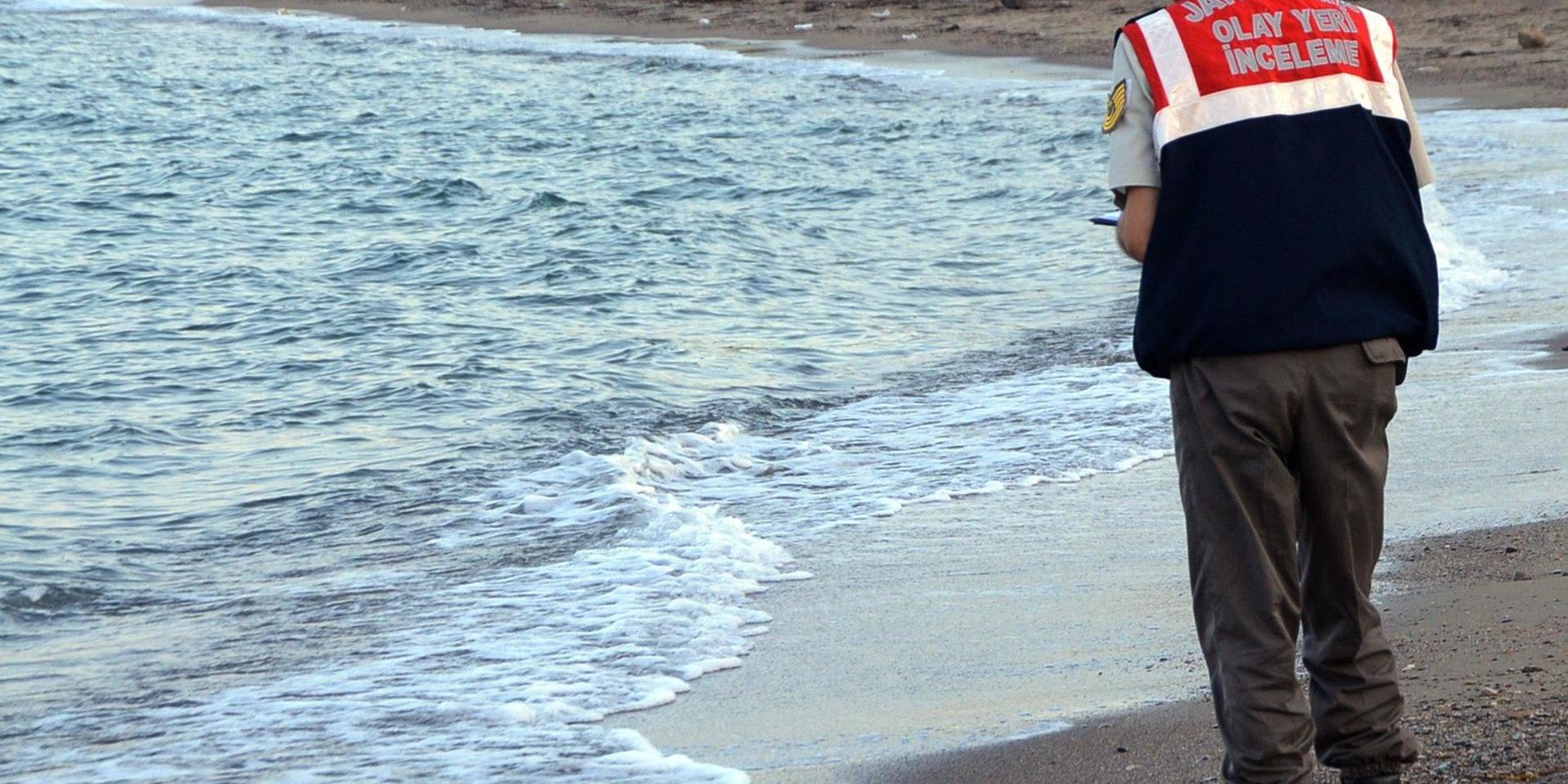 Treårige Alan Kurdi hittades död på stranden den 2 september 2015. Arkivbild.