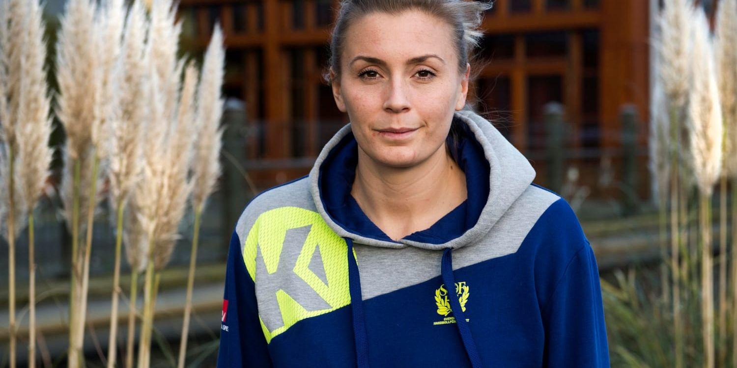 Sveriges niometesstjärna Isabelle Gulldén under handbolls-VM i december. Arkivbild.