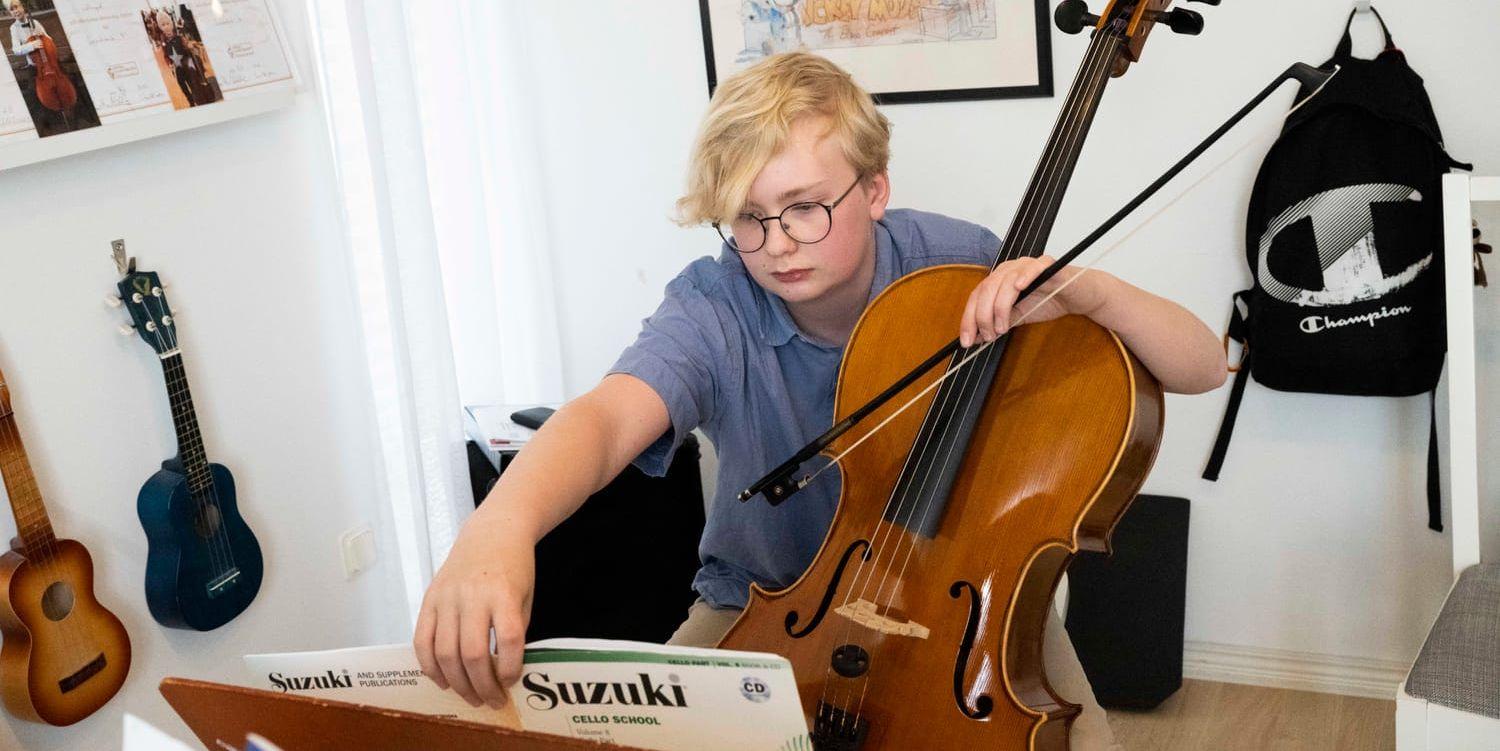 Suzukimetoden gav Malte Rosén en väg in i musiken. Nu är han så skicklig att han åker vida omkring med sin cello.