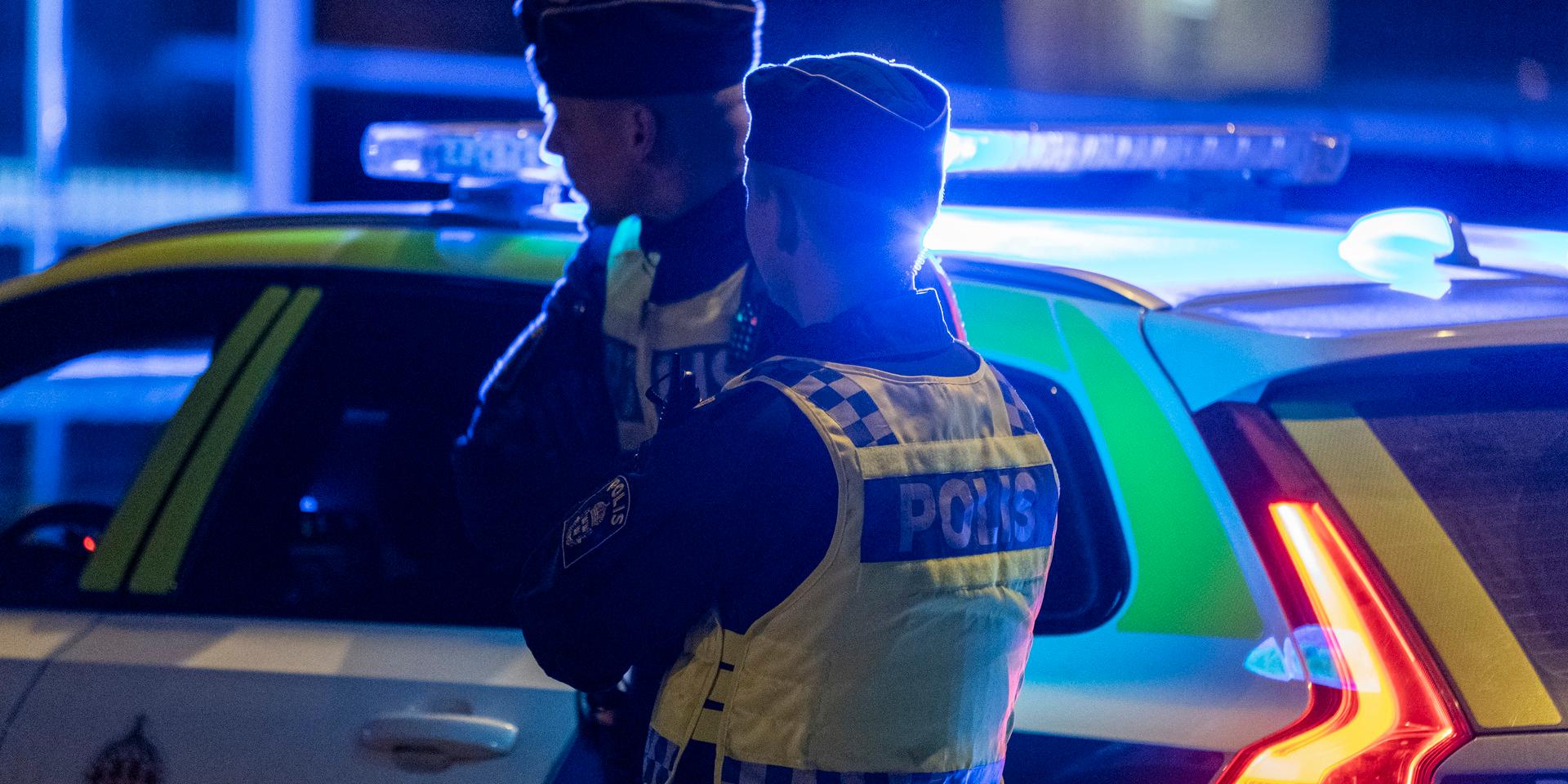 En polisbil blev påkörd av en man i Majorna i Göteborg. Arkivbild.