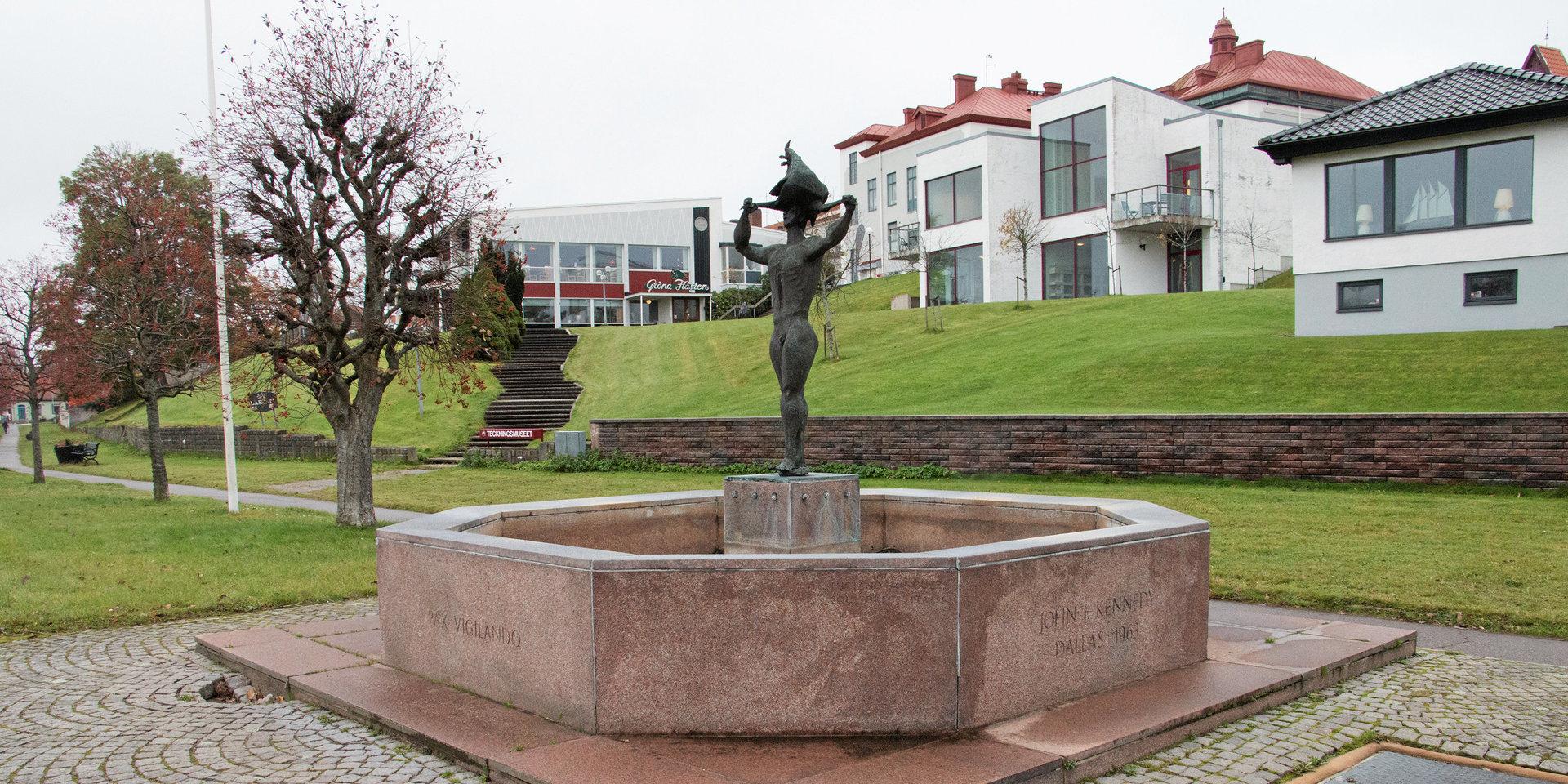 Minnesbrunnen i Laholm.