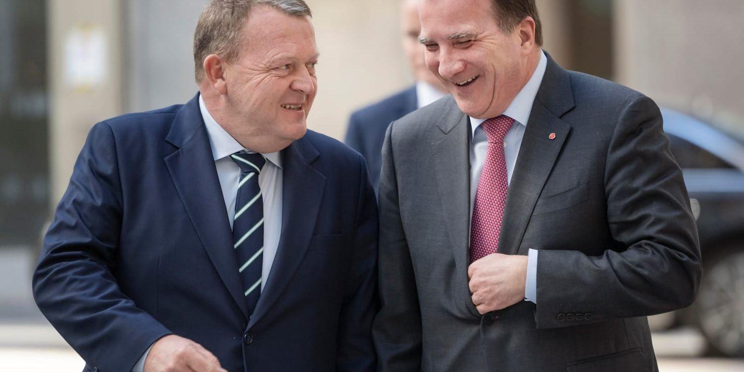 Danmarks statsminister Lars Løkke Rasmussen (Venstre) träffade sin svenske kollega Stefan Löfven (S) i Stockholm på onsdagen.