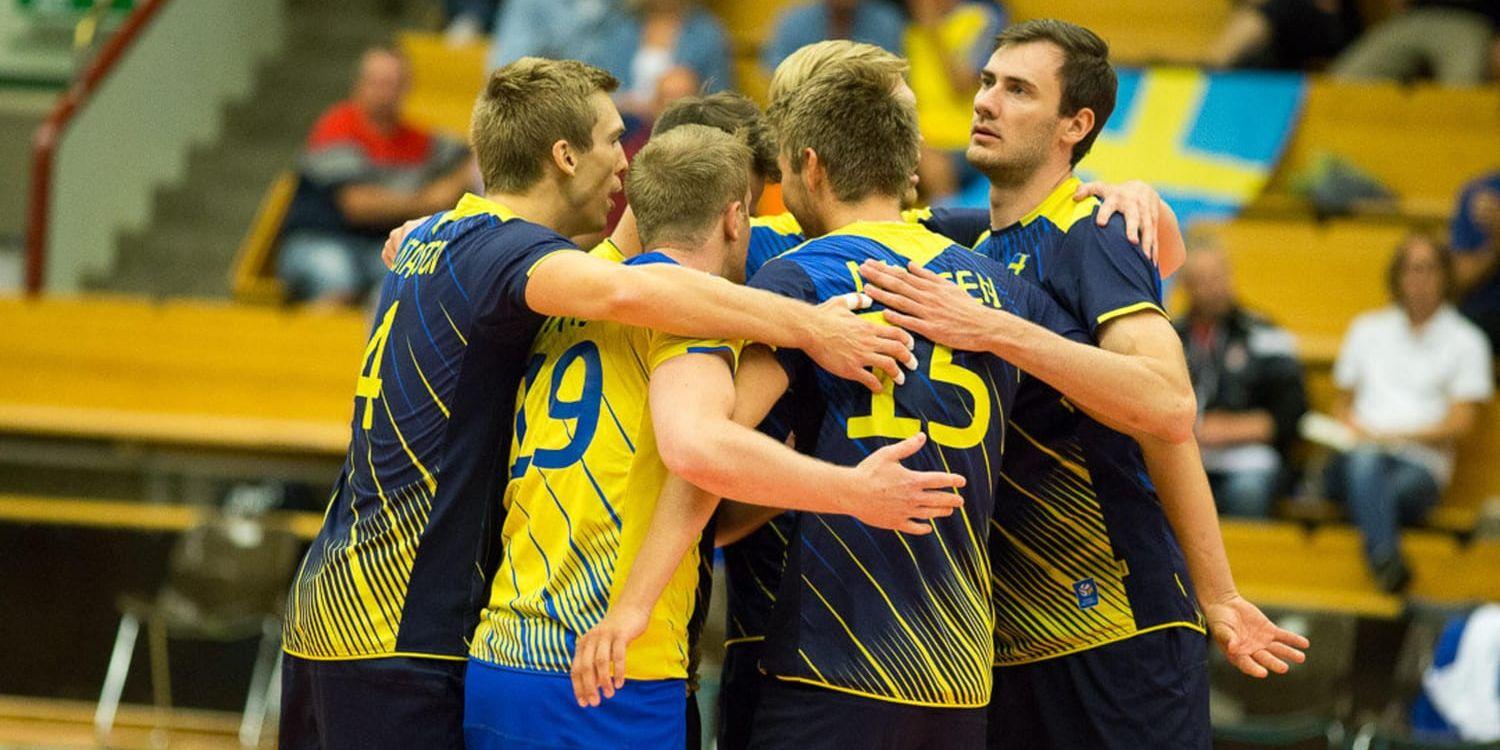 Sveriges volleybollherrar avslutade EM-kvalet med seger. Arkivbild.