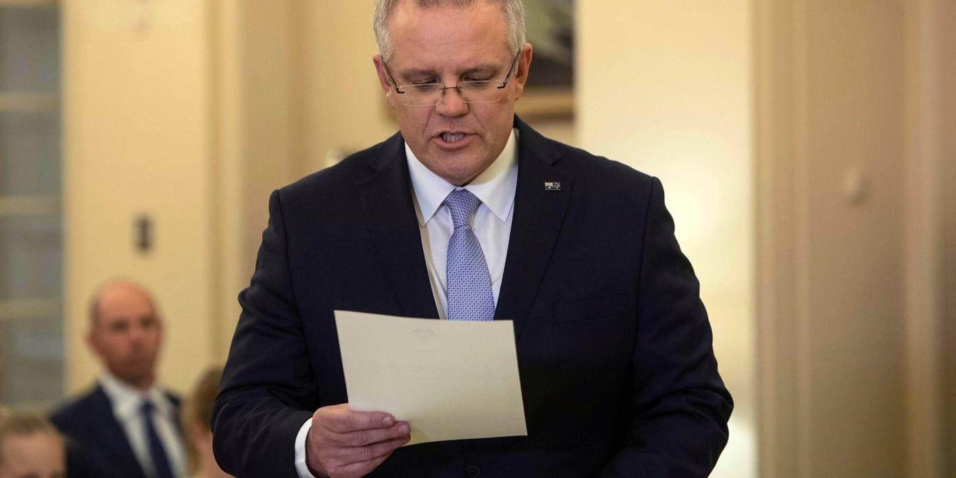 Australiens nye premiärminister Scott Morrison tvingas styra landet utan majoritet i parlamentet fram till ett kommande fyllnadsval, sedan hans företrädare sagt upp sin parlamentsplats.
