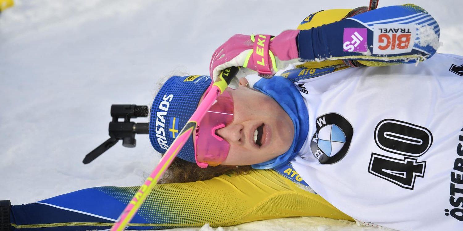 Hanna Öberg tog ut sig fullständigt – och var 0,6 sekunder från VM-medalj i sprinten.