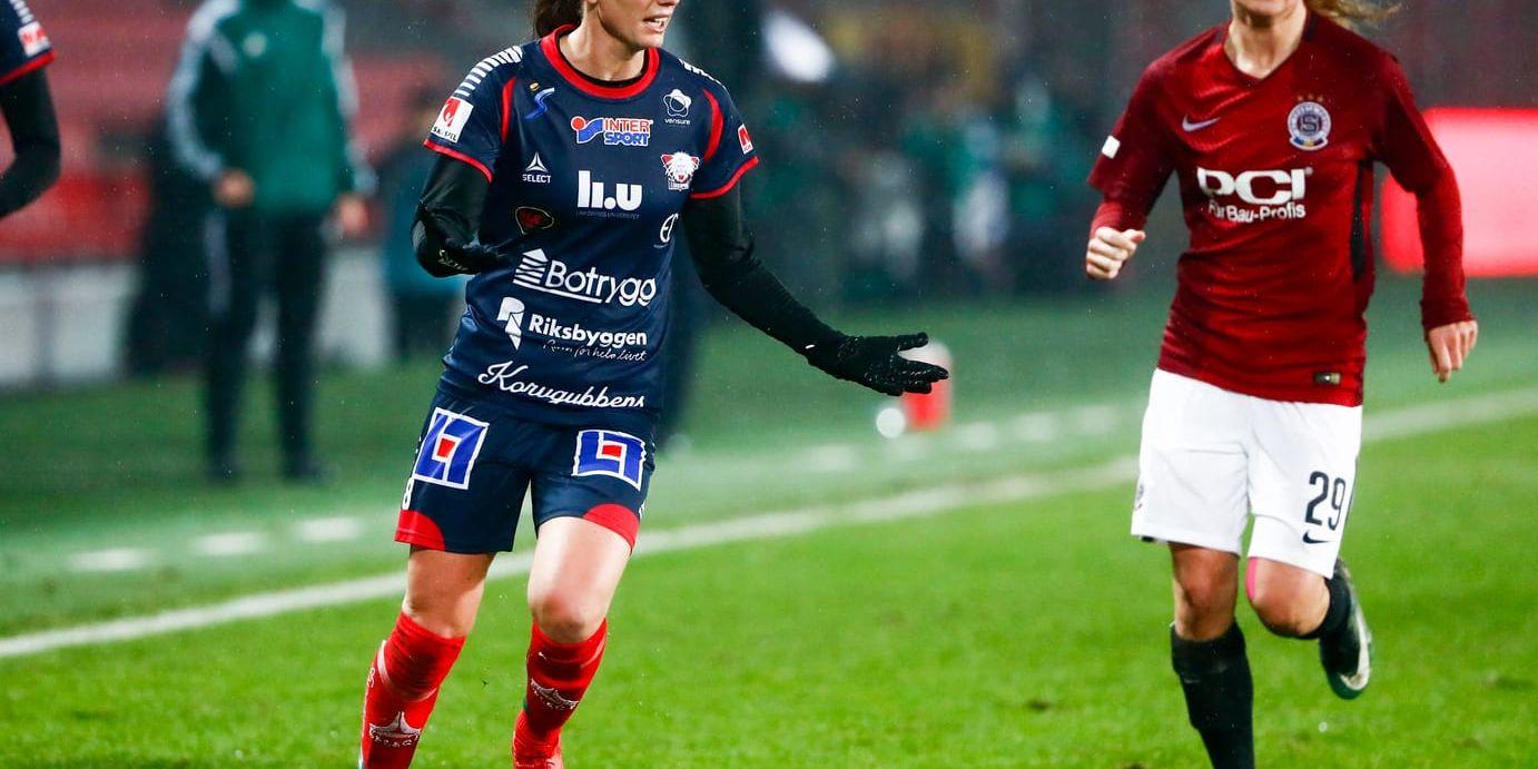 Kosovare Asllani gjorde Linköpings mål i 1–1-matchen borta mot Kristianstad. Arkivbild.