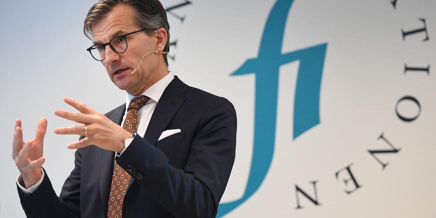Finansinspektionens generaldirektör Erik Thedéen vill skärpa amorteringskraven på bolån för att dämpa riskerna i svensk ekonomi. Arkivbild.