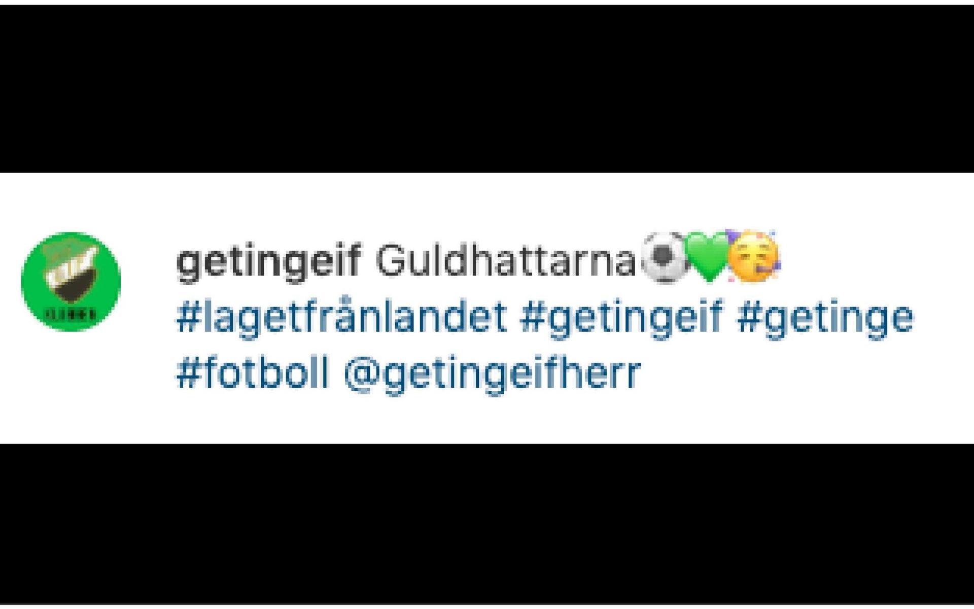 Getinge – som stolt kallar sig #lagetfrånlandet i sociala medier – tog är tillbaka till division 5 efter bara en säsong i sexan.