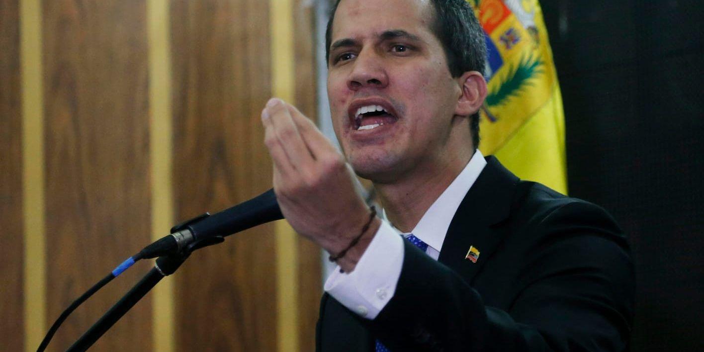 Venezuelas oppositionsledare Juan Guaidó