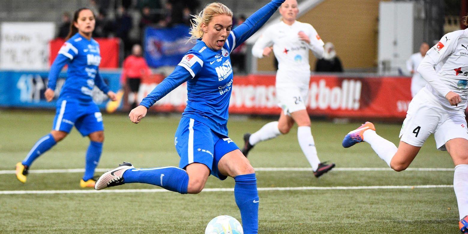 Eskilstunas Mimmi Larsson avgjorde jumbomötet mot IFK Kalmar. Arkivbild.