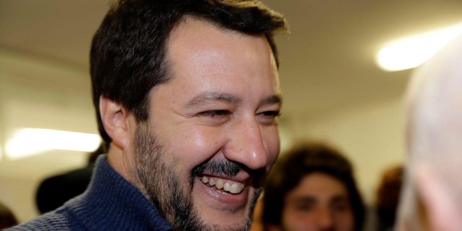 Främlingsfientliga Legas ledare Matteo Salvini.