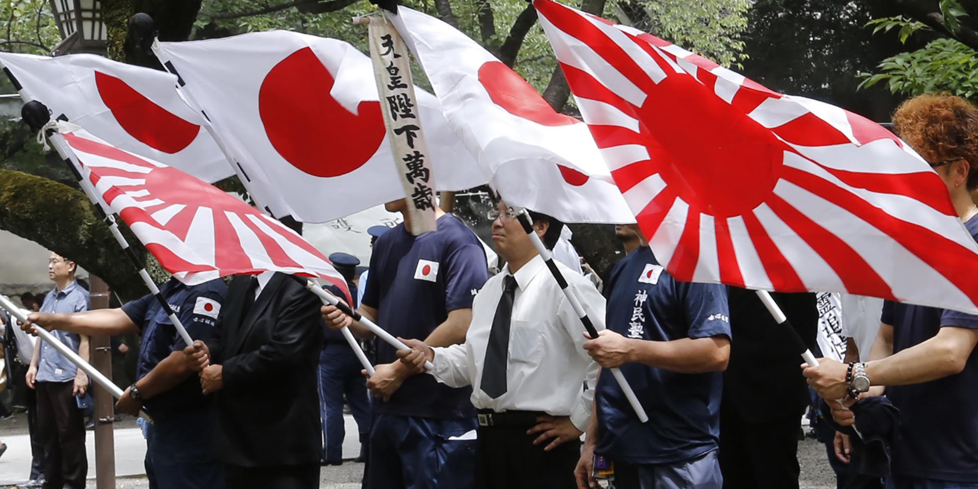 Sydkorea vill inte att Japan använder den militära flaggan 'Rising Sun' under OS i Tokyo nästa sommar. Arkivbild.