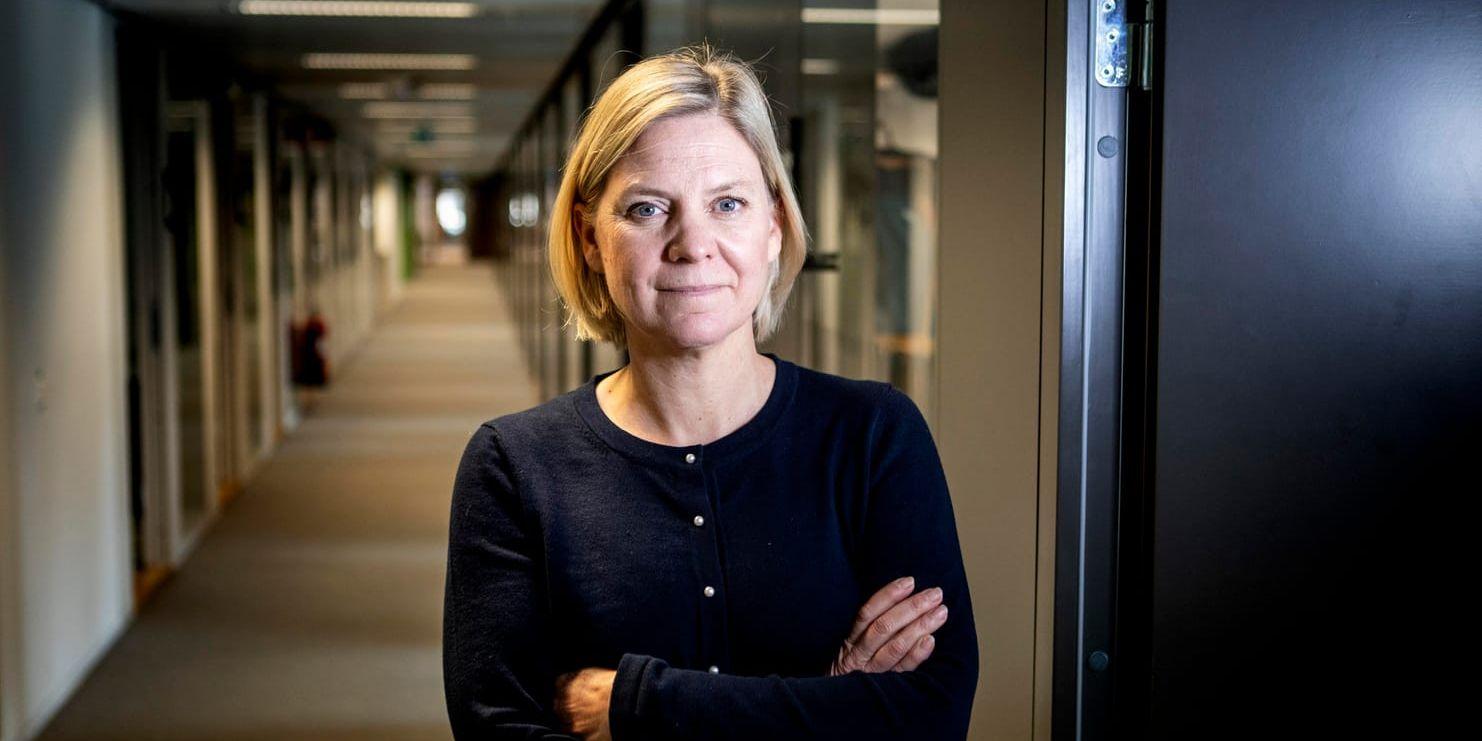 Finansminister Magdalena Andersson (S) vill utöka Skatteverkets befogenhet att utreda penningtvättsbrott. Arkivbild.