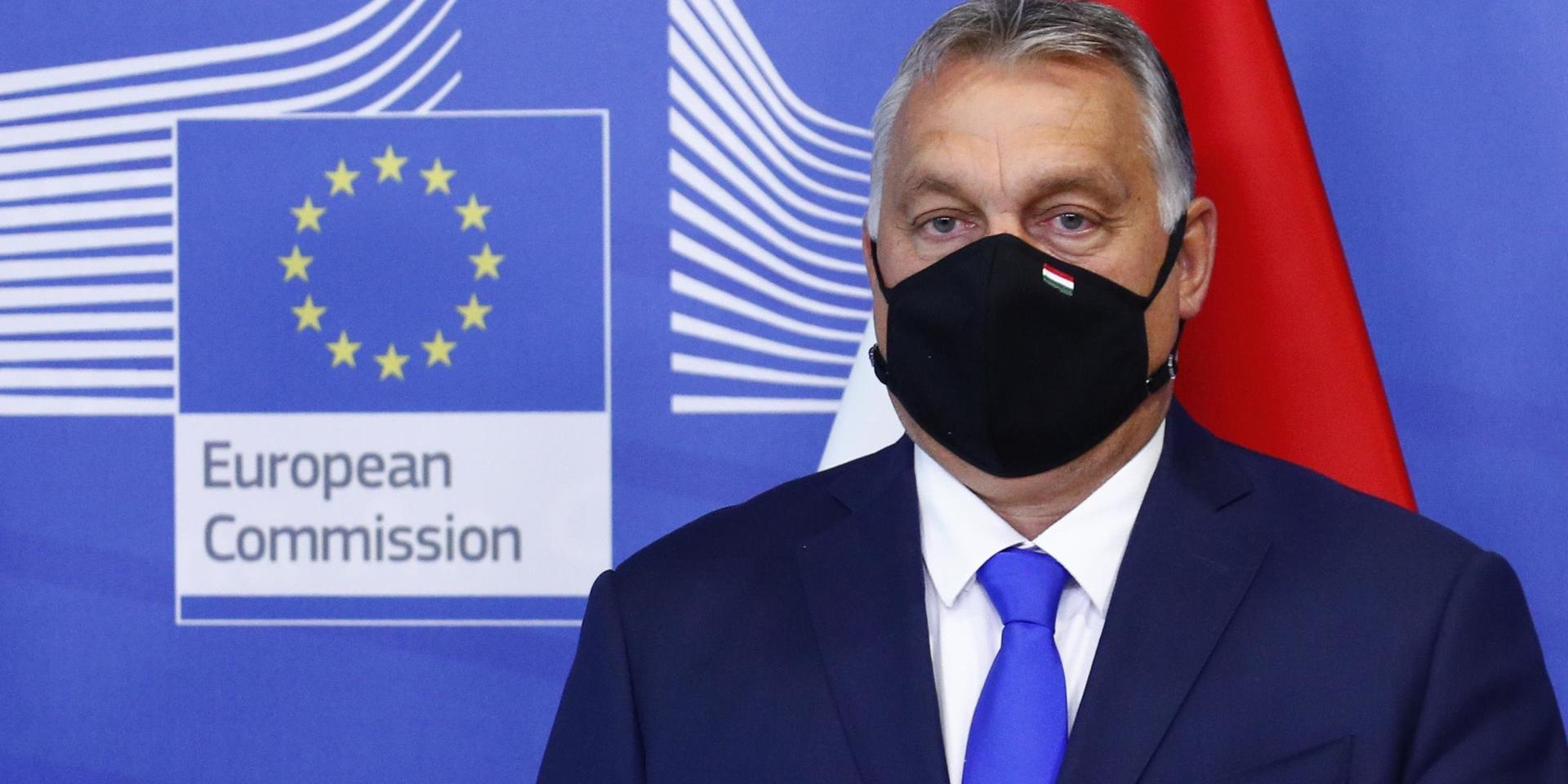 Ungerns premiärminister Viktor Orbán på besök i Bryssel.