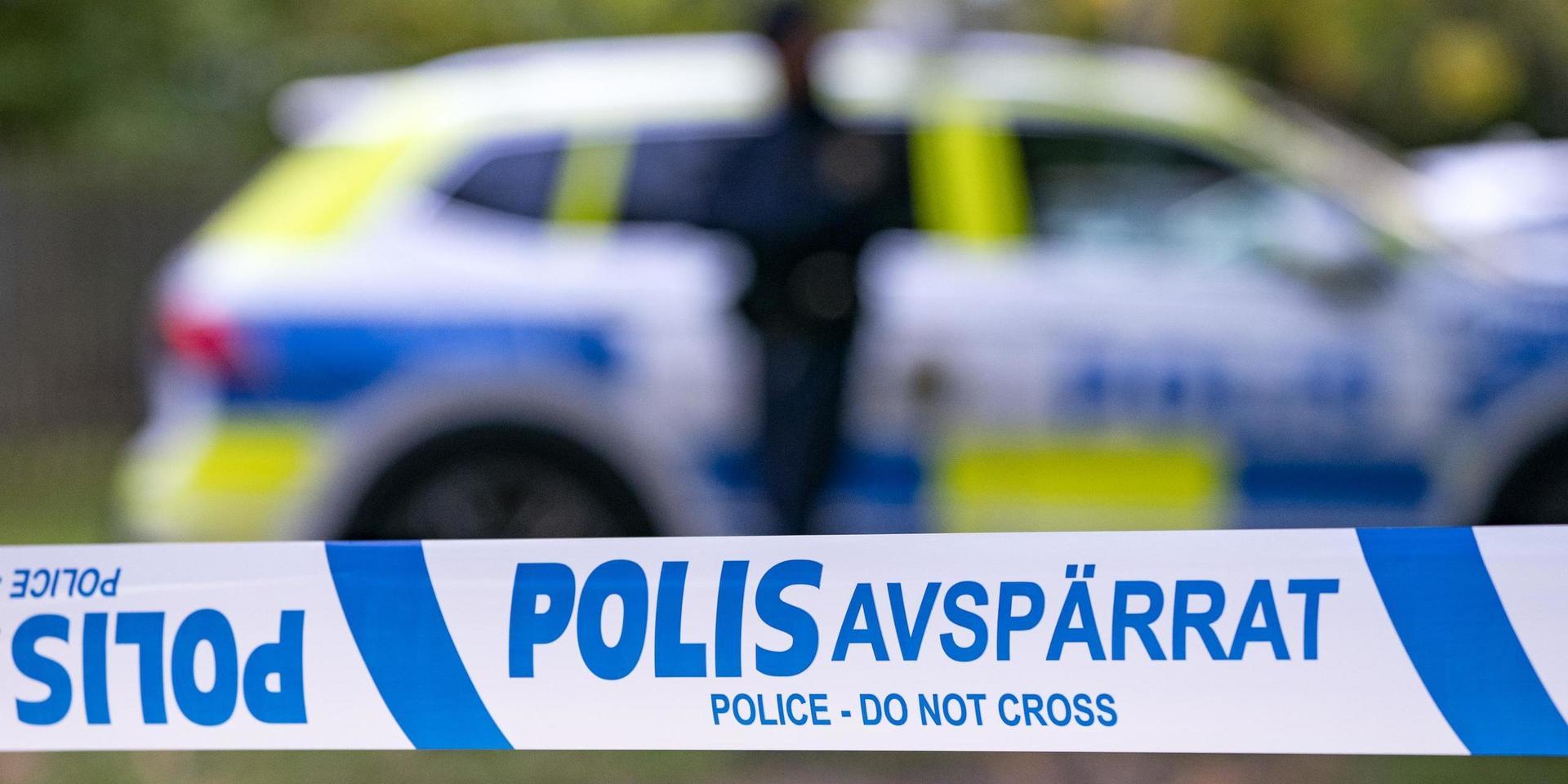 Polisens tekniker undersökte på torsdagskvällen en plats i utkanten av Kristianstad. Arkivbild.