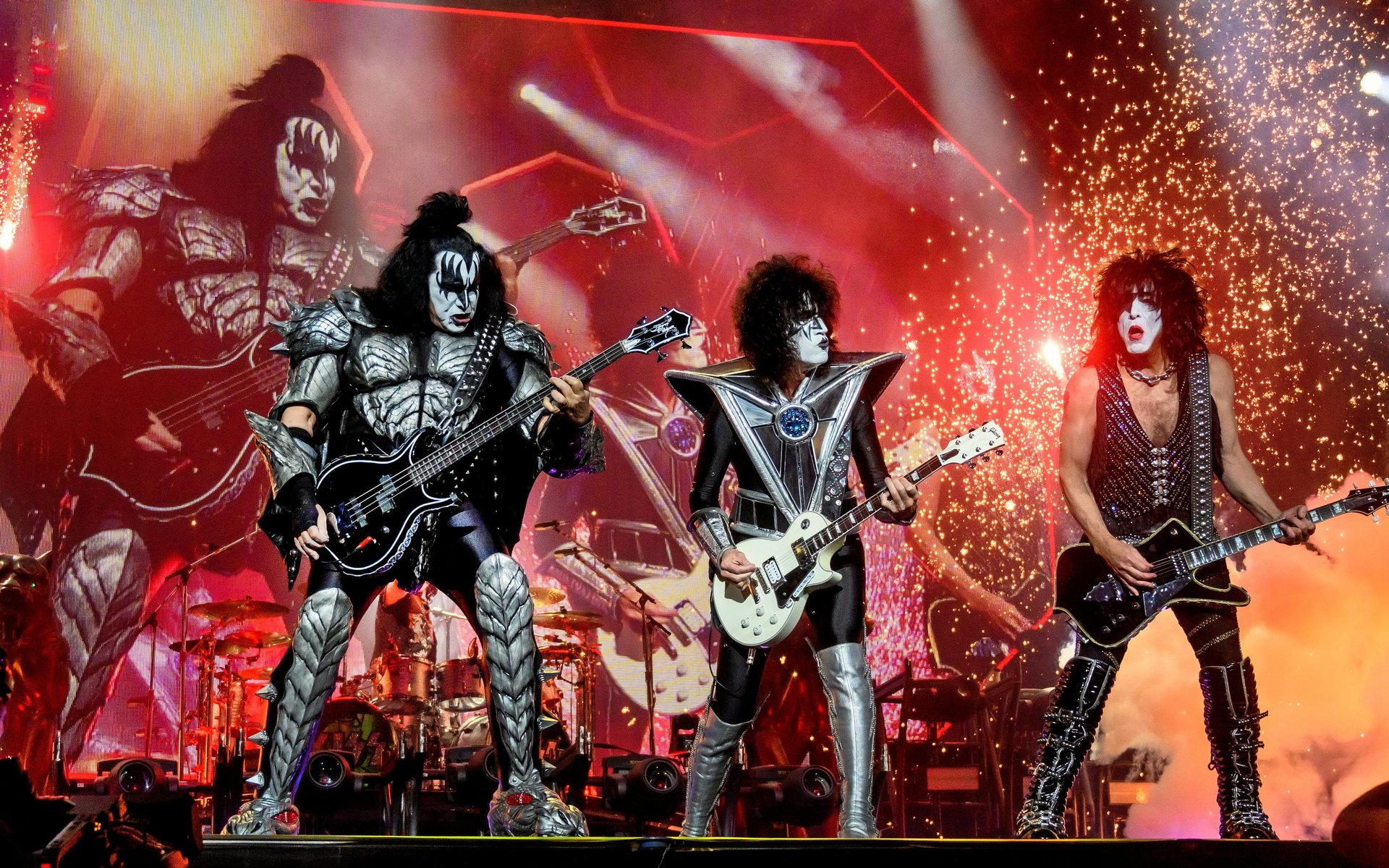 Kiss - här under en spelning i Köpenhamn den 16 juni - spelar i Göteborg 22/6.