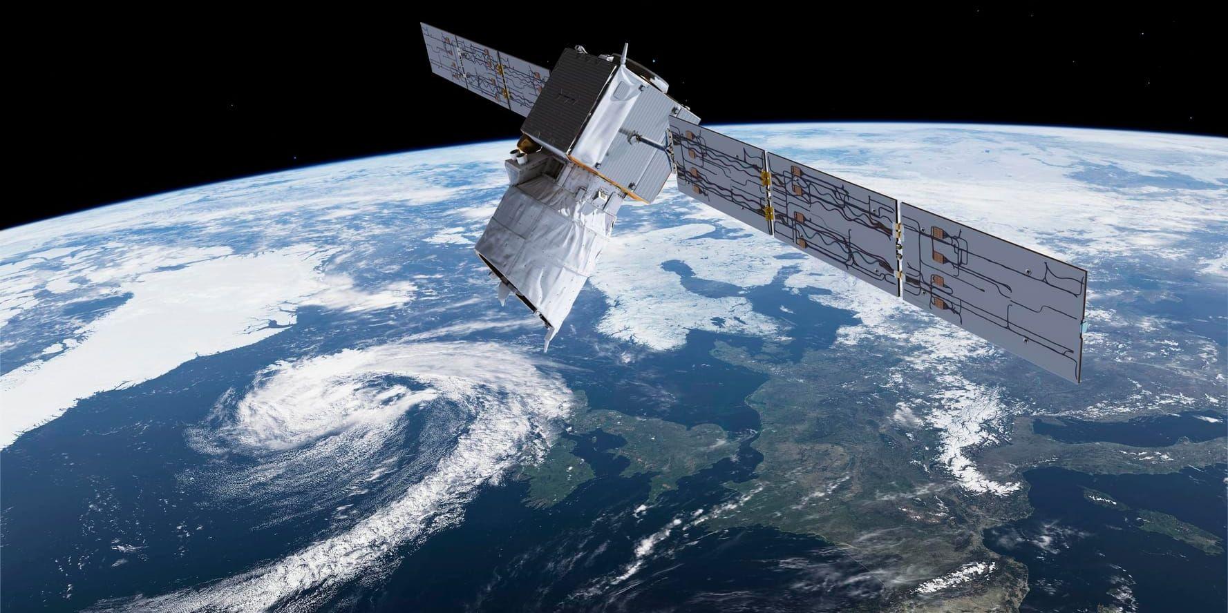 En av ESA:s vädersatelliter. Arkivbild.