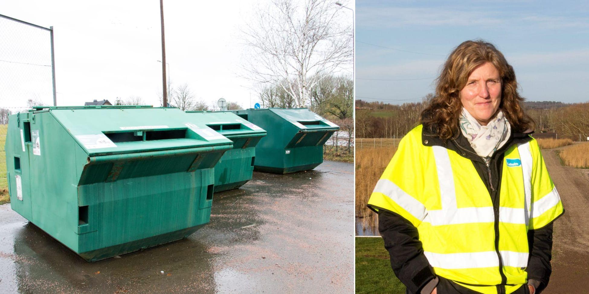 Från 1 januari 2024 försvinner FTI som insamlingsansvarig för återvinningsstationerna. Laholms kommun och avfallsstrateg Lotta Wolf står redo att ta över ansvaret – och den ekonomiska ersättningen för soporna.
