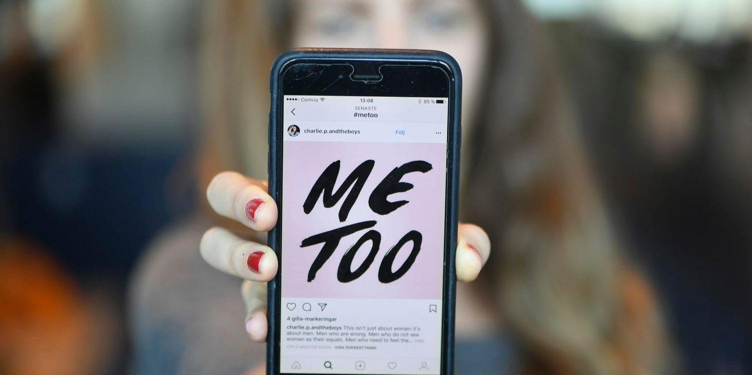 Metoo – kampanjen i sociala medier där kvinnor delar med sig av erfarenheter av sexuella övergrepp – har pågått i Sverige i över en månad nu. Rörelsen växer varenda dag. Arkivbild.