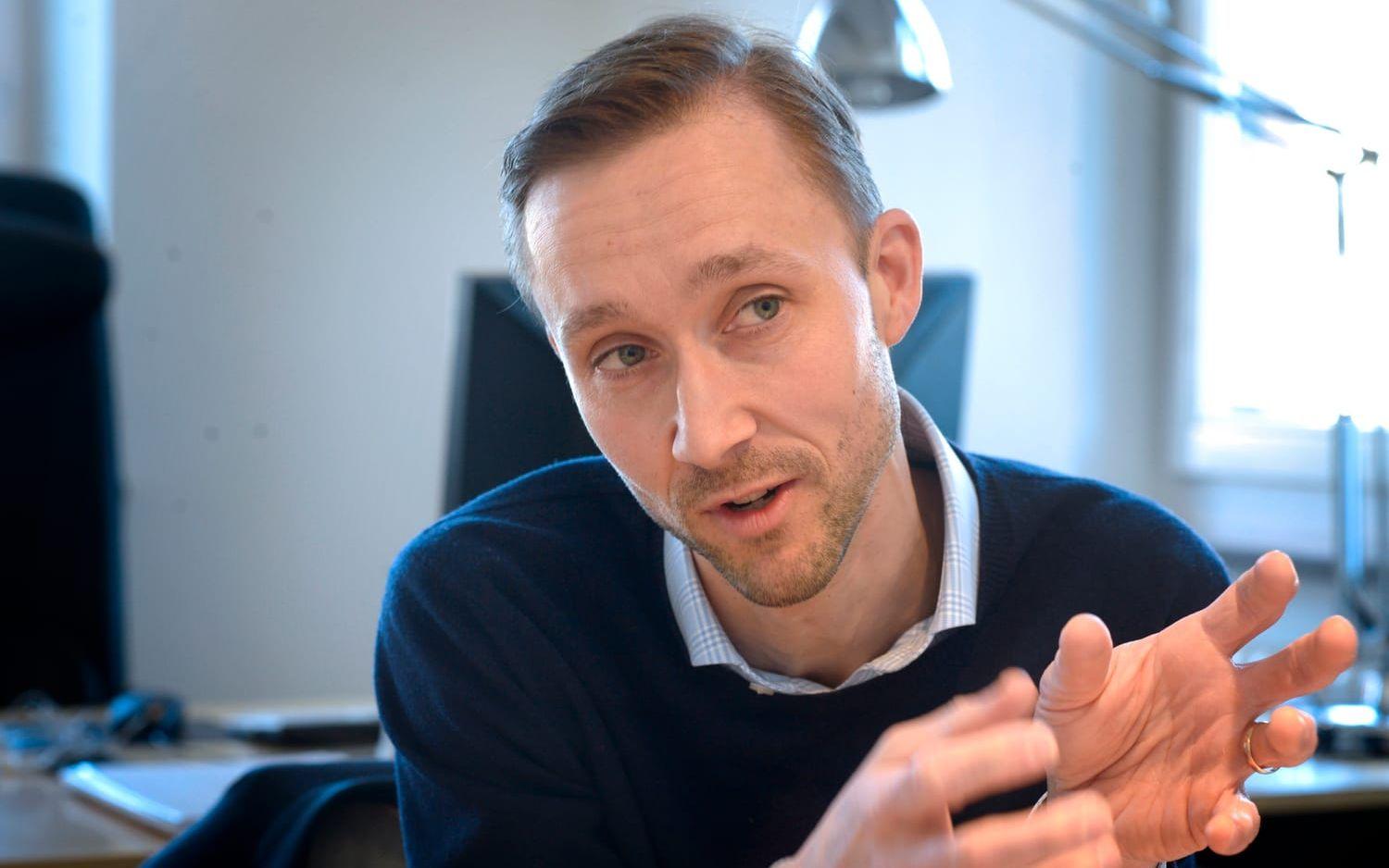 Andreas Björk, ekonomichef på Varbergs Sparbank.